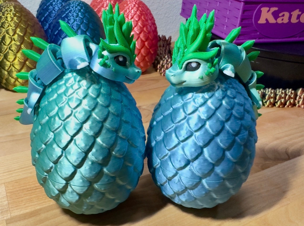 Baby Dragon and Egg- sensory fidget toy w/docking egg