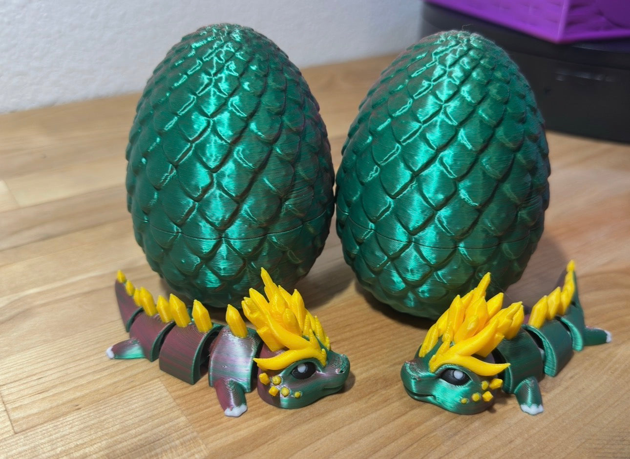 Baby Dragon and Egg- sensory fidget toy w/docking egg