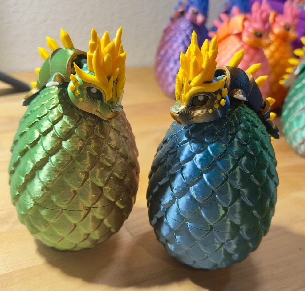 Baby Dragon and Egg- sensory fidget toy w/docking egg