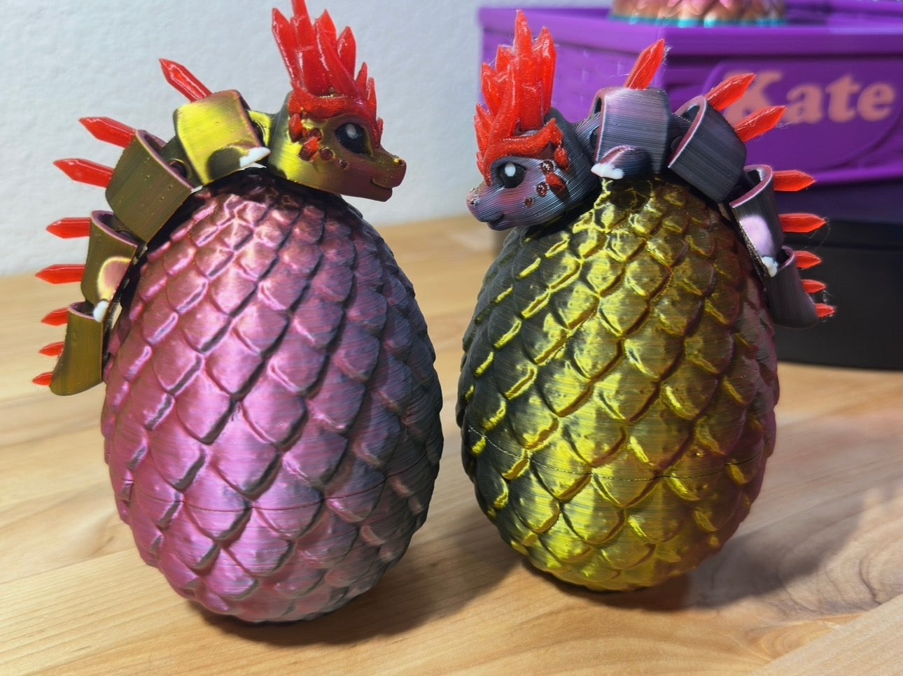 Baby Dragon and Egg- sensory fidget toy w/docking egg