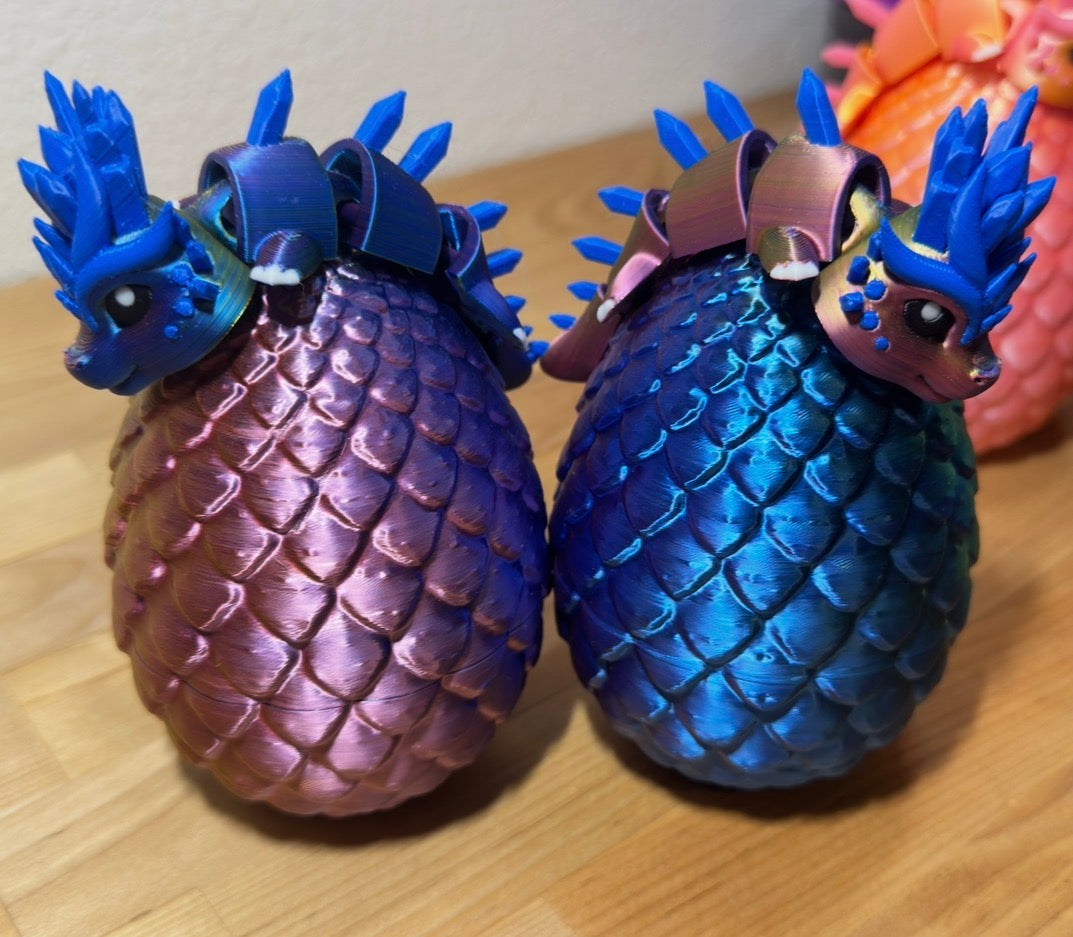 Baby Dragon and Egg- sensory fidget toy w/docking egg