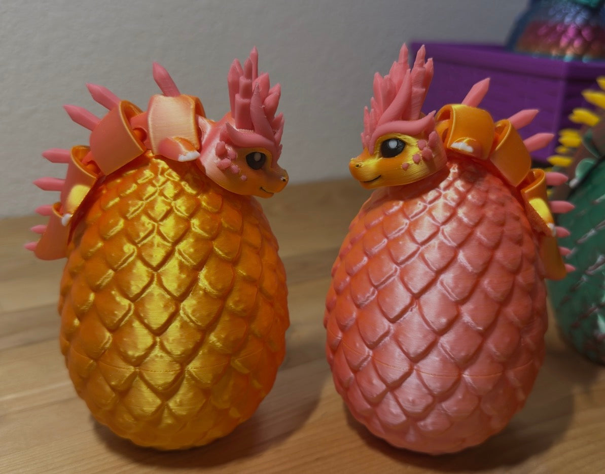 Baby Dragon and Egg- sensory fidget toy w/docking egg